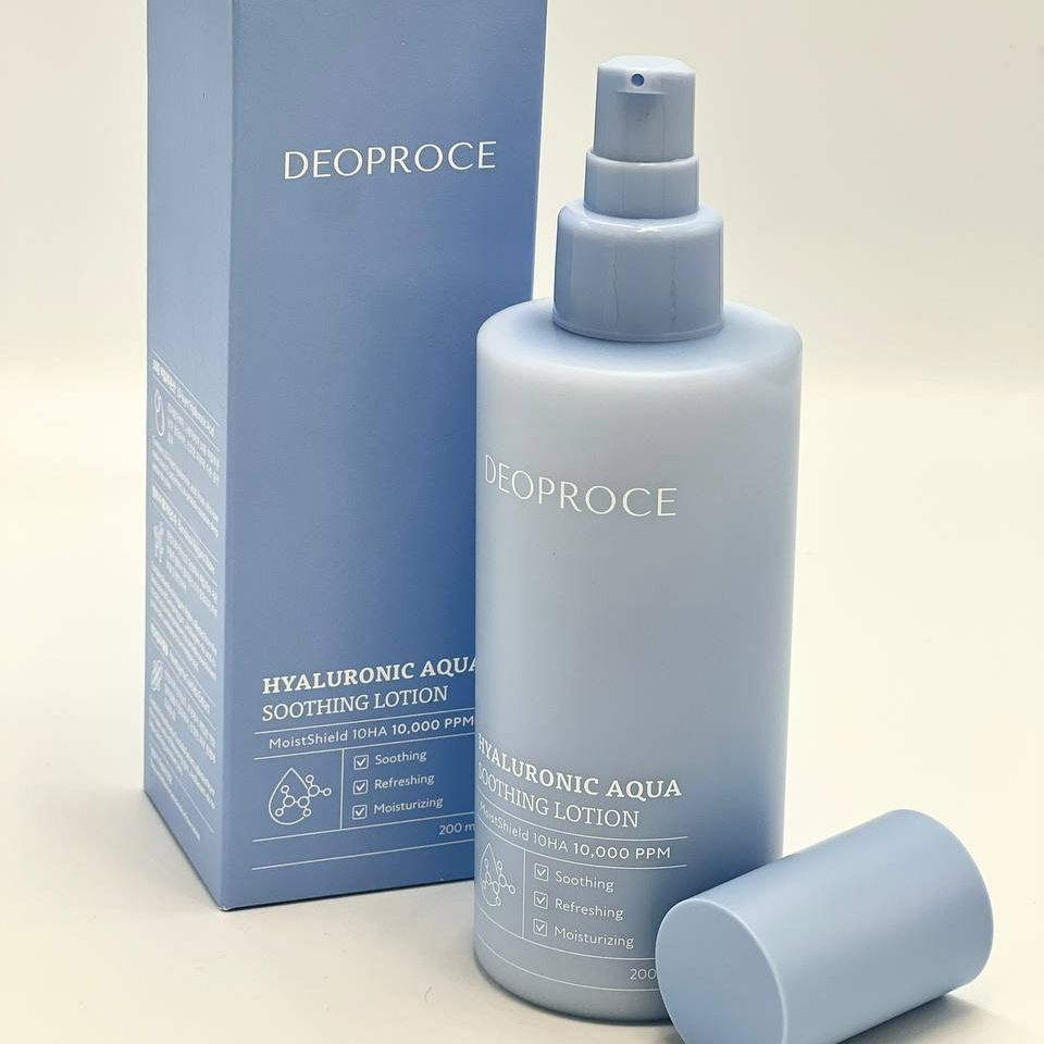 Питательная эмульсия для лица с гиалуроновой кислотой Deoproce Hyaluronic Aqua Soothing, 200гр  #1