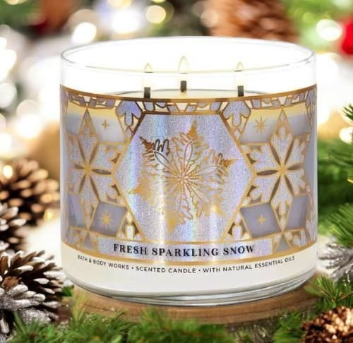 Свеча Bath & Body Works Fresh Sparkling Snow Scented Candle #1