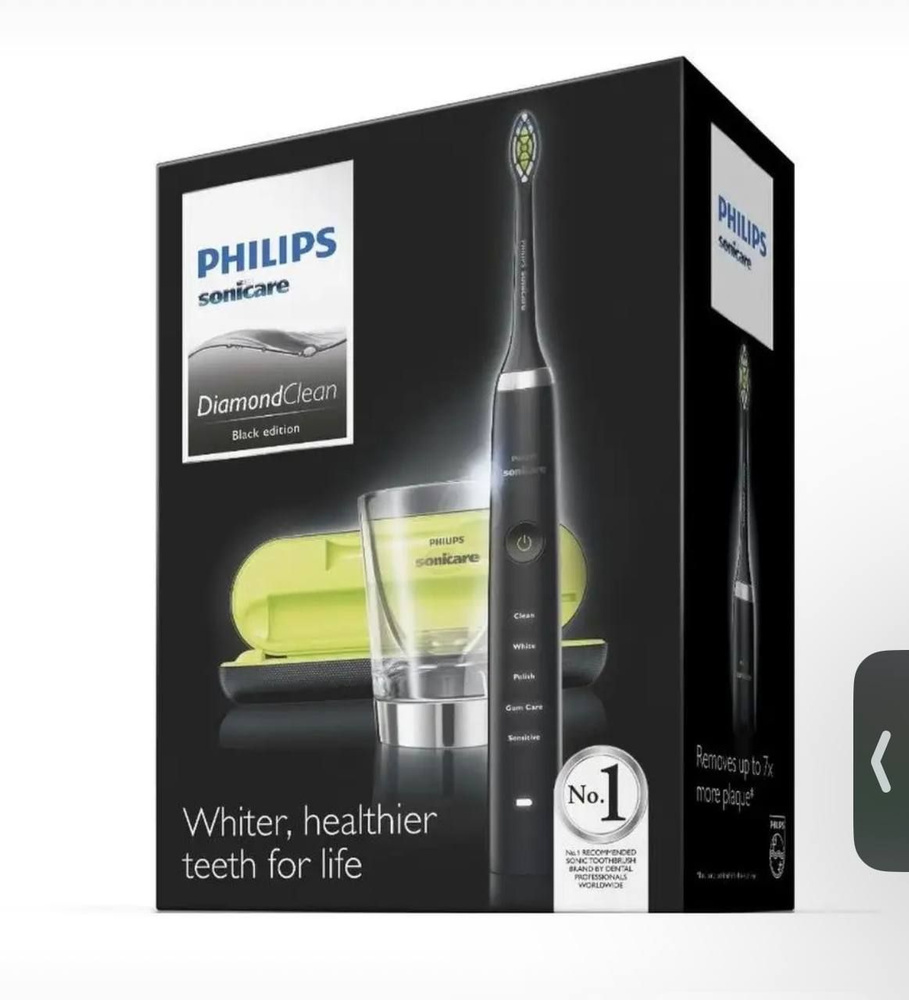 Ультразвуковая зубная щетка Philips Sonicare DiamondClean HX9350 Black #1