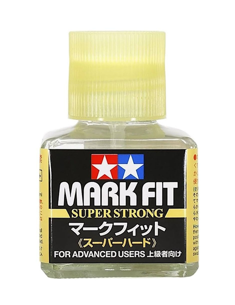 Tamiya Mark Fit Super Strong, Жидкость для нанесения декалей максимального действия, 40 мл  #1