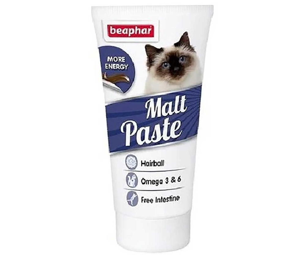 Мальт-паста для кошек Beaphar malt paste для выведения шерсти 100г 12563  #1