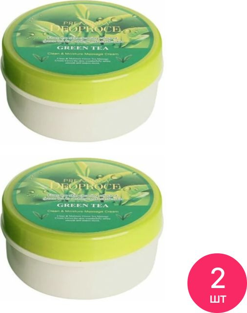 DEOPROCE / Диопрос Premium Clean & Moisture Green Tea Massage Cream Крем для лица и тела очищающий, увлажняющий, #1