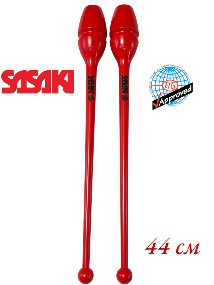 Булавы Sasaki M-34JKH-F цвет. BRR (G.Rubber Clubs) 44 см FIG #1