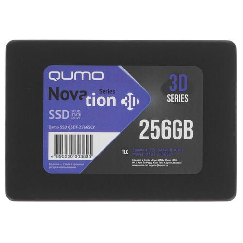 QUMO 256 ГБ Внутренний SSD-диск 256 ГБ, 520 Мбайт/сек, 100 ТБ ([Q3DT-256GSCY OEM])  #1