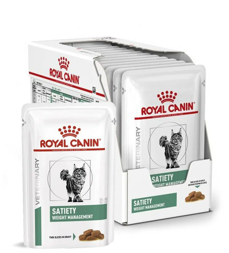 Royal Canin Satiety Weight Management влажный корм для кошек, предназначенный для снижения избыточной #1