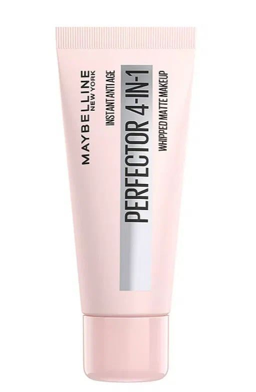 MAYBELLINE NEW YORK Мультифункциональный тональный мусс с матовым эффектом 4-в-1 "Instant Perfector 01 #1