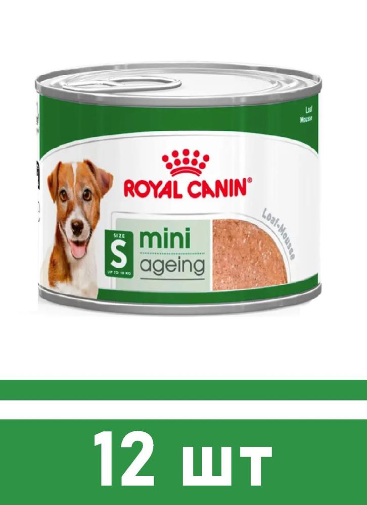 Влажный корм ROYAL CANIN Mini Ageing для собак, паштет 12 шт 195 #1