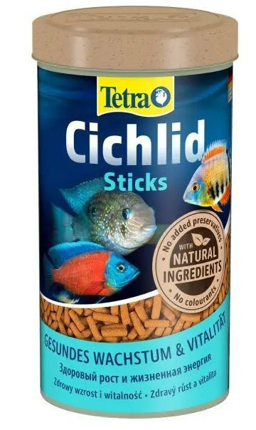 Tetra Cichlid Sticks - корм для всех видов цихлид в палочках 1000мл (320гр)  #1