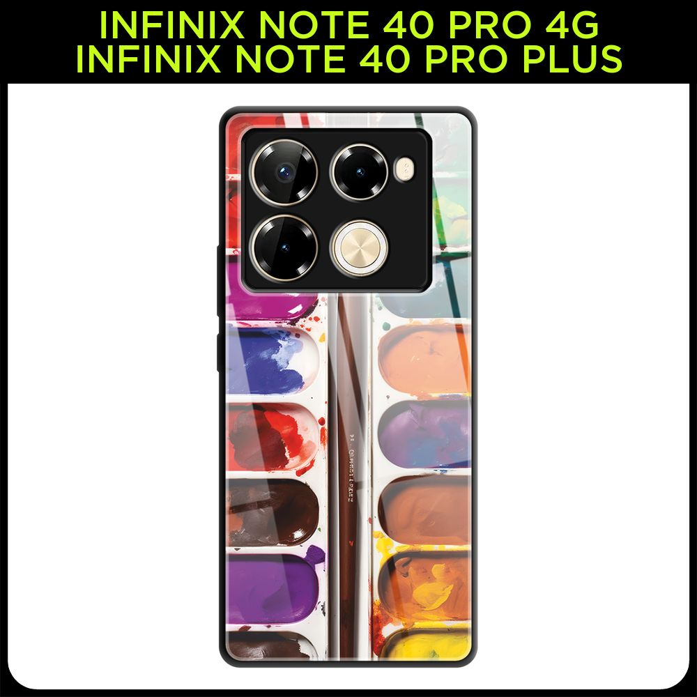 Стеклянный чехол на Infinix Note 40 Pro 4G/Note 40 Pro Plus / Инфиникс Нот 40 Про 4G/Нот 40 Про Плюс #1