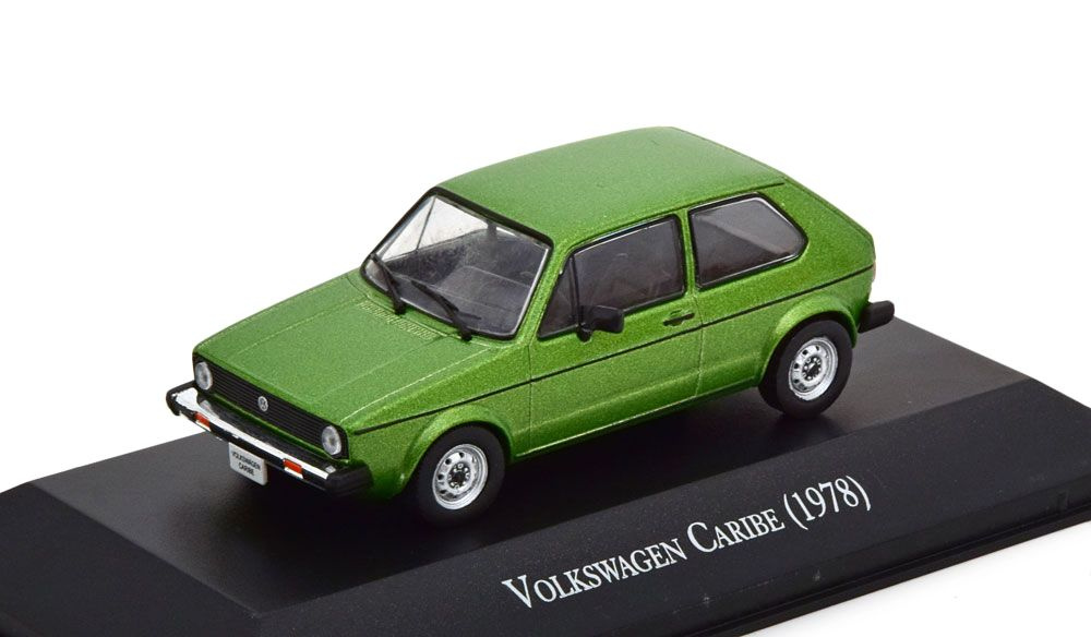 Модель коллекционная Vw volkswagen caribe (golf 1) 1978 зеленый #1