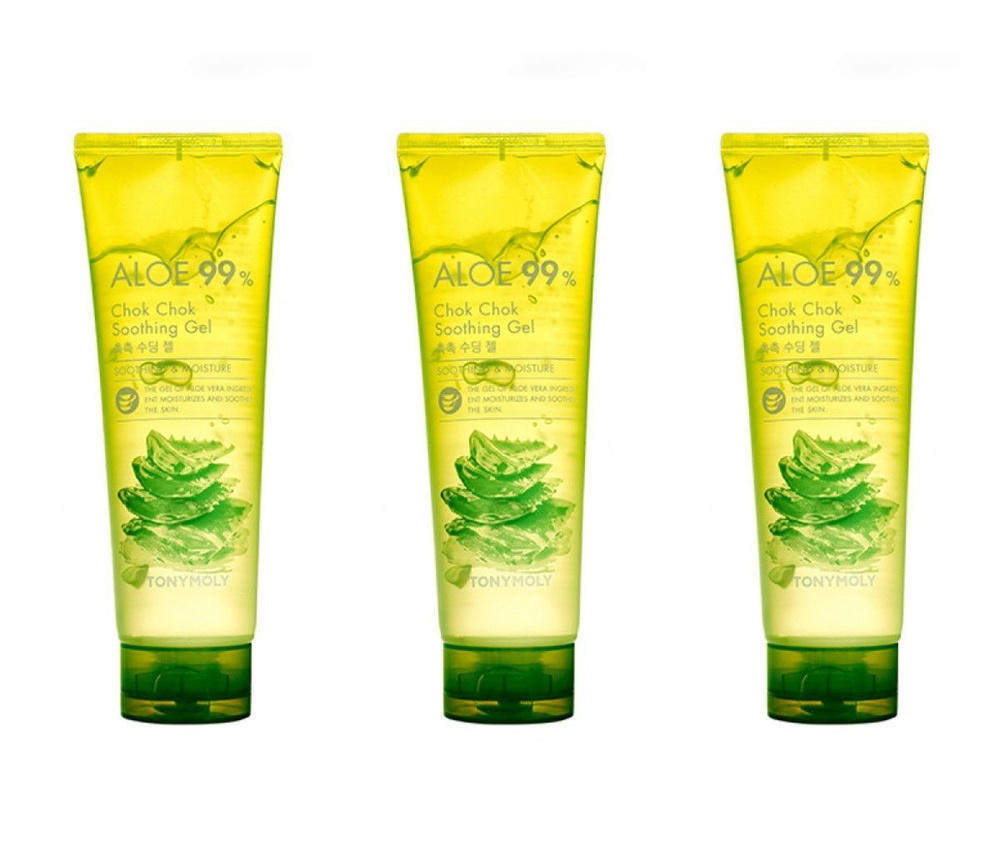 Tonymoly Увлажняющий гель для лица и тела Aloe 99% Chok Chok Soothing Gel, с экстрактом алоэ вера, 250 #1