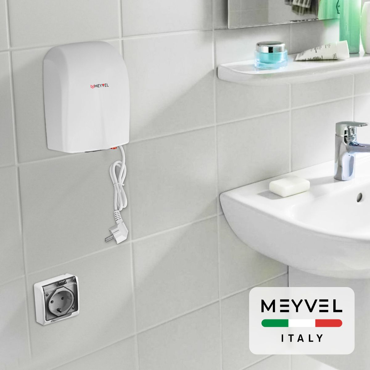 Сушилка для рук Meyvel MH2-1400P1 (White)