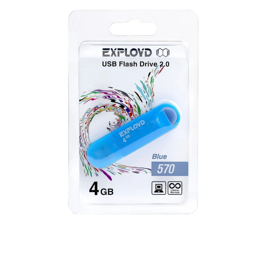 BBK USB-флеш-накопитель 570 4 ГБ, синий #1