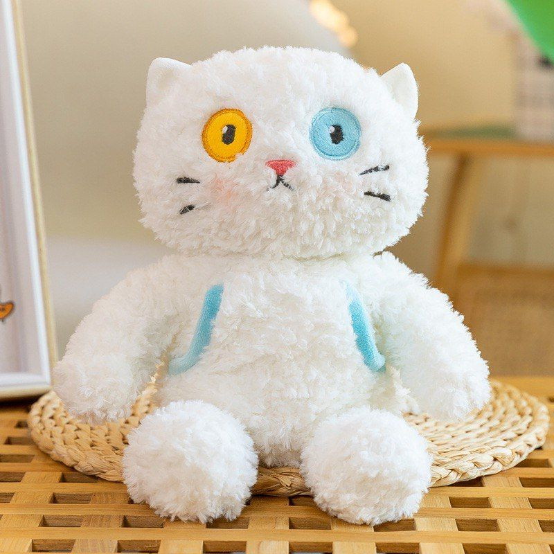 Мягкая игрушка Кот перевертыш Angel Toys белый 22 см #1