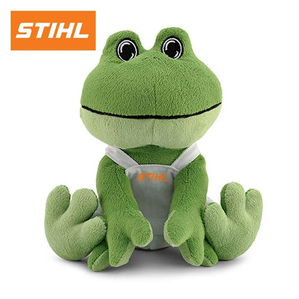 Игрушка плюшевая Stihl лягушонок в комбинезоне арт 04649710092  #1