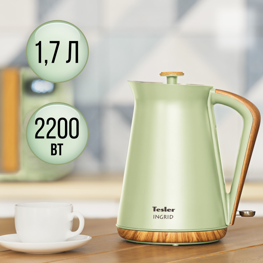 Чайник электрический TESLER KT-1740 GREEN #1