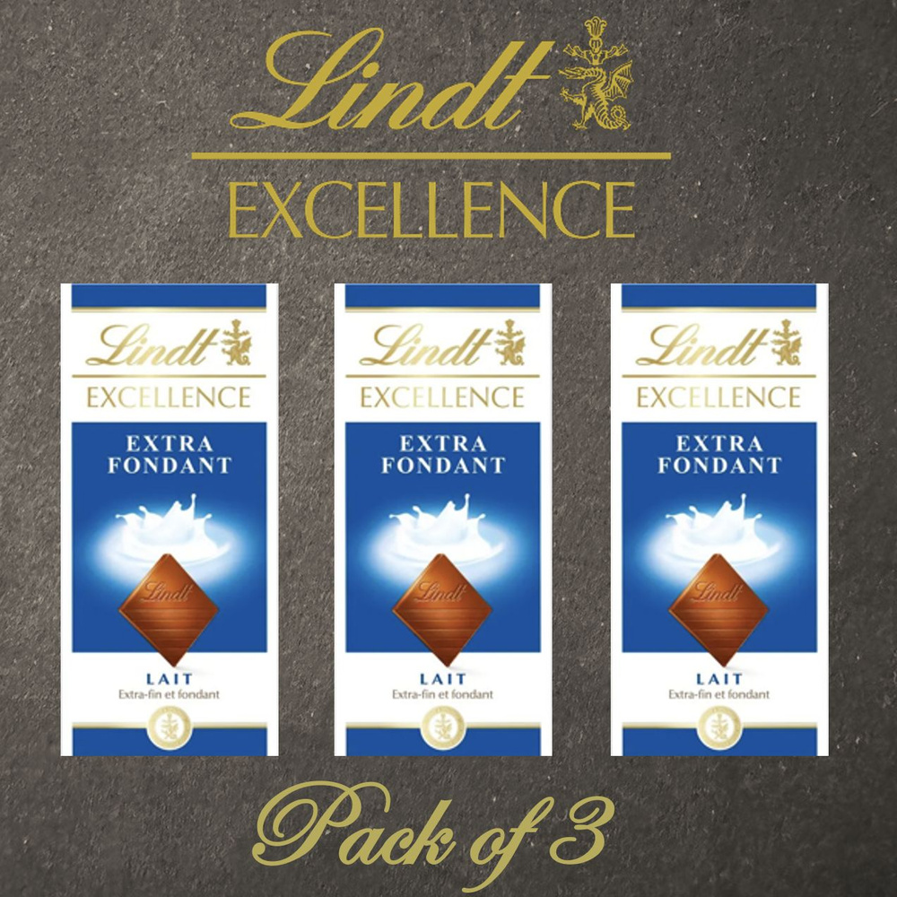 Шоколад Lindt Excellence молочный набор 3х100гр #1