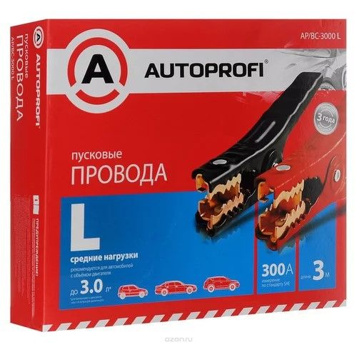 Autoprofi Провода для прикуривания, макс.ток 300 A, 3000 мм #1