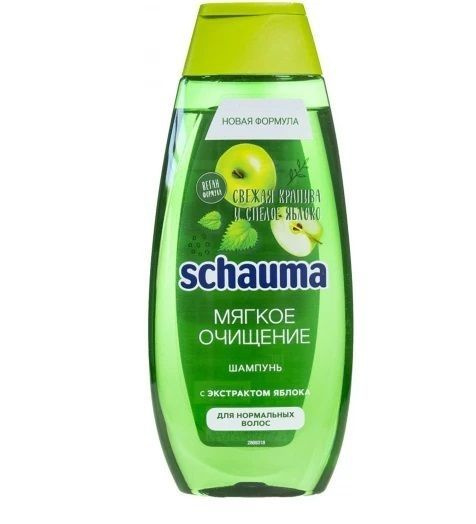 Шампунь для нормальных волос Schauma (Шаума) Мягкое очищение с экстрактом яблока, 370 мл х 1шт  #1