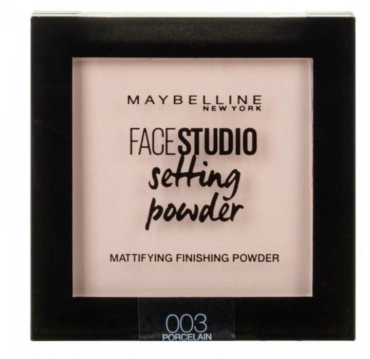 MAYBELLINE NEW YORK face studio setting powder матирующая фиксирующая пудра для лица, оттенок 003 porcelain #1