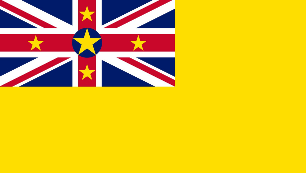Флаг Ниуэ 80х120 см с люверсами #1