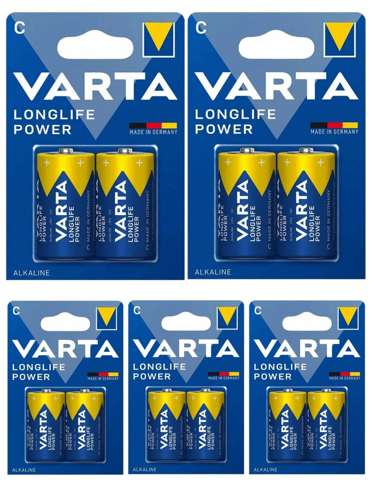 Батарейки VARTA Longlife Power C / LR14 10 шт #1