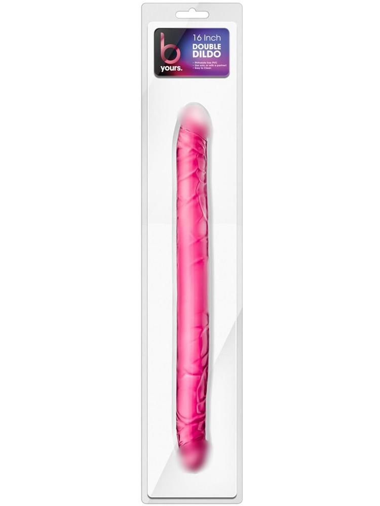 Blush Novelties Фаллоимитатор двустронний "B YOURS 16INCH DOUBLE DILDO PINK" #1