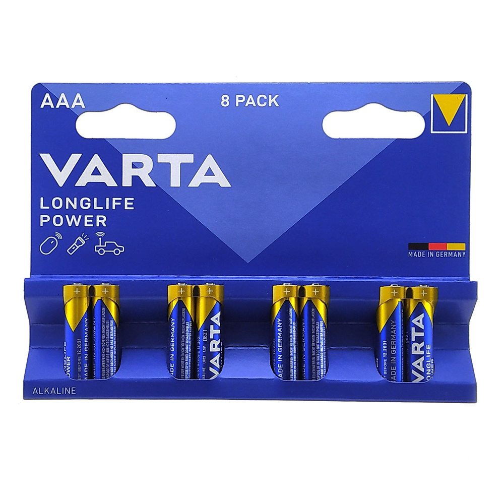 Батарейка (48шт) VARTA LR03 (AAA) LONGLIFE Power 1.5В щелочная, алкалиновая (8шт*6)  #1