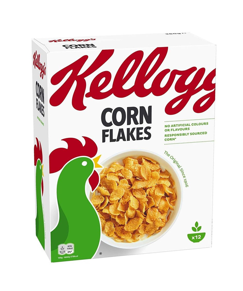 Хлопья Kellogg's Corn Flakes кукурузные, 375 г #1