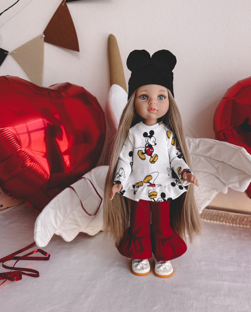 Костюм Mickey Mouse (без обуви), одежда для куклы Paola Reina 32 см (Паола Рейна)  #1