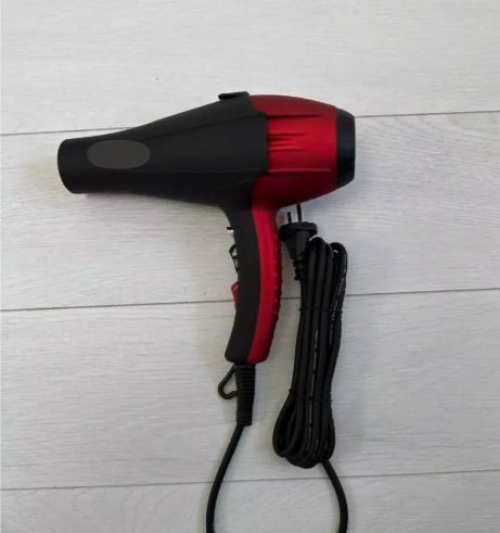 Фен для волос BS-7799 9000 Вт, скоростей 3, кол-во насадок 2, черный, красный  #1