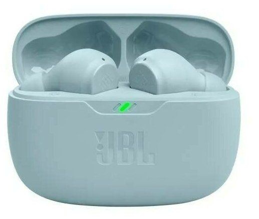 JBL Наушники беспроводные с микрофоном JBL Wave Beam, Bluetooth, Lightning, USB Type-C, зеленый  #1