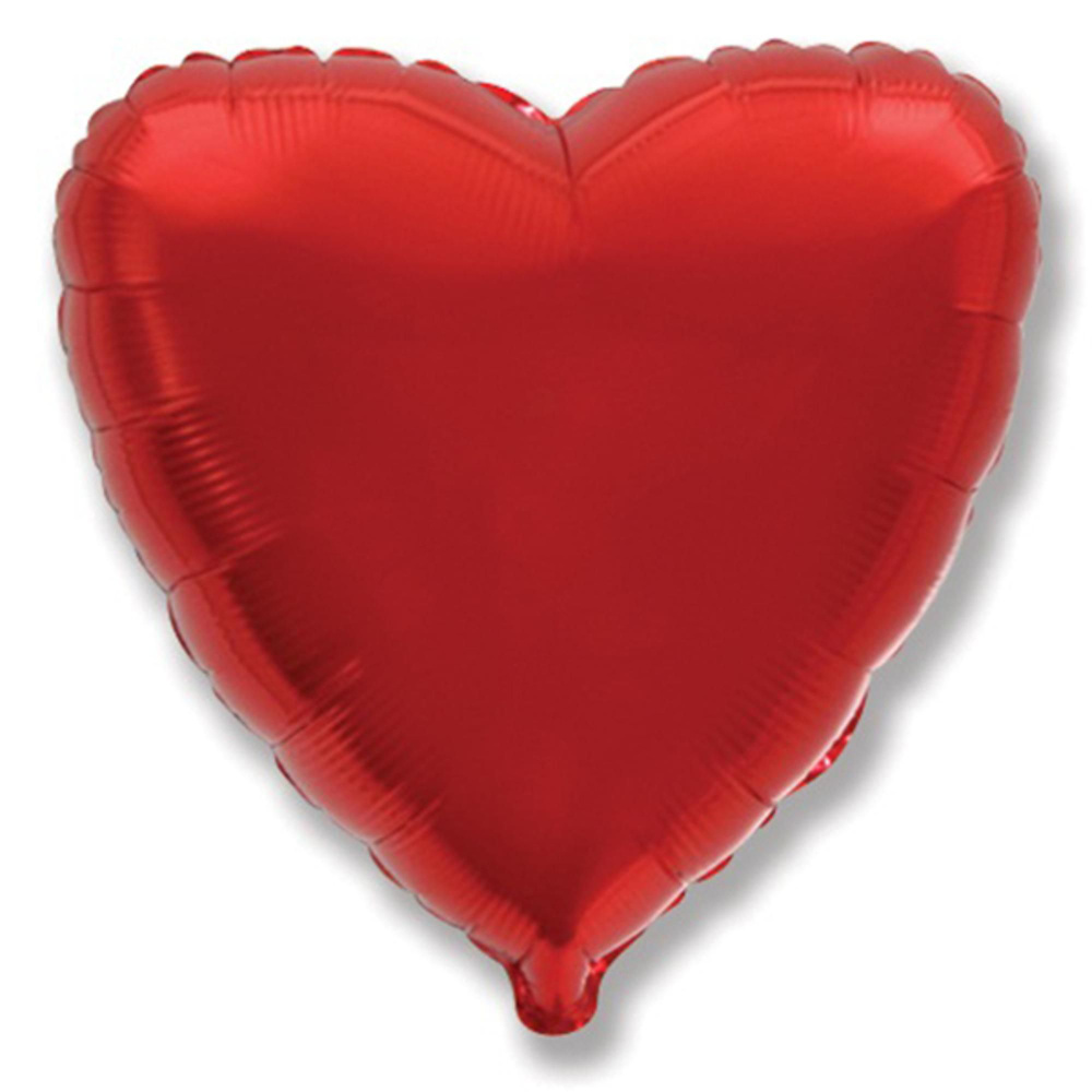 Сердце RED 18"/45 см фольгированный шар #1