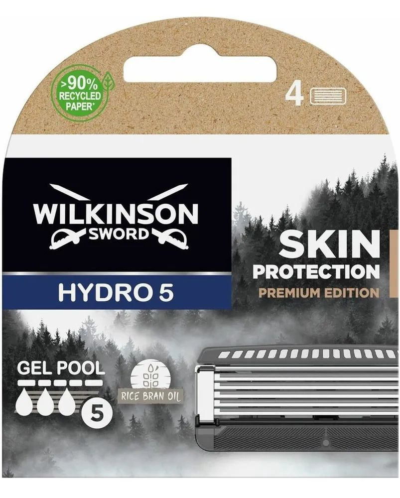 Wilkinson Sword Hydro5 Skin Protection Premium Edition - Сменные кассеты для бритья Премиум, 4 шт.  #1