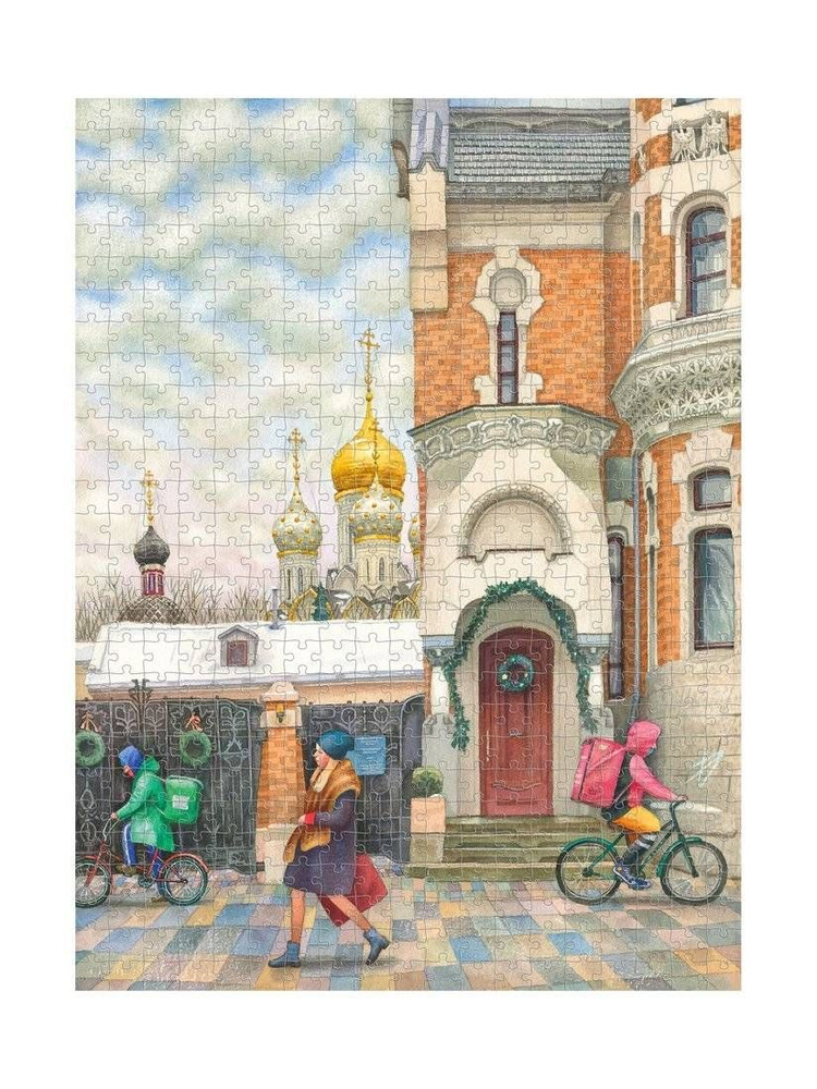 Пазл деревянные Collaba puzzle "Чудо на Остоженке" 532 детали, размер 31х42 см (962469)  #1