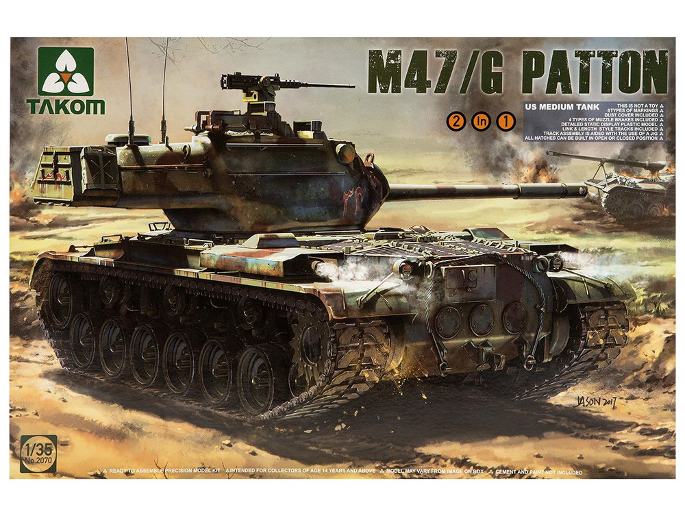 2070 Takom Американский средний танк M47 Patton (1:35) #1