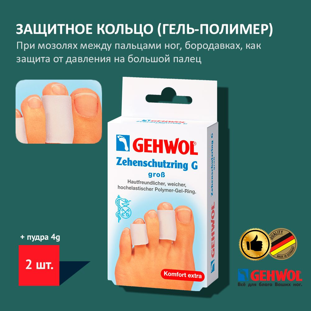 Защитное кольцо для пальца ног или рук Toe Protection Ring G Large Gehwol из нежного гель-полимера большой #1