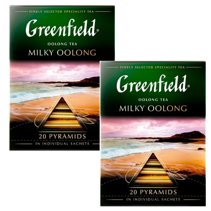 Чай зеленый в пирамидках Greenfield Milky Oolong 20 пакетиков 2 штуки  #1
