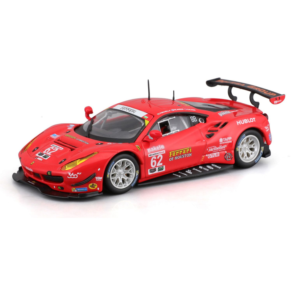 Коллекционная Машинка модель Ferrari 488 GTE, 1:43,18-36301,Bburago #1