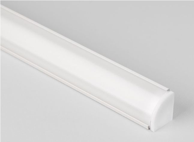 Профиль белый для светодиодной ленты угловой 16х16мм 1 метр (комплект 2 штуки)  #1