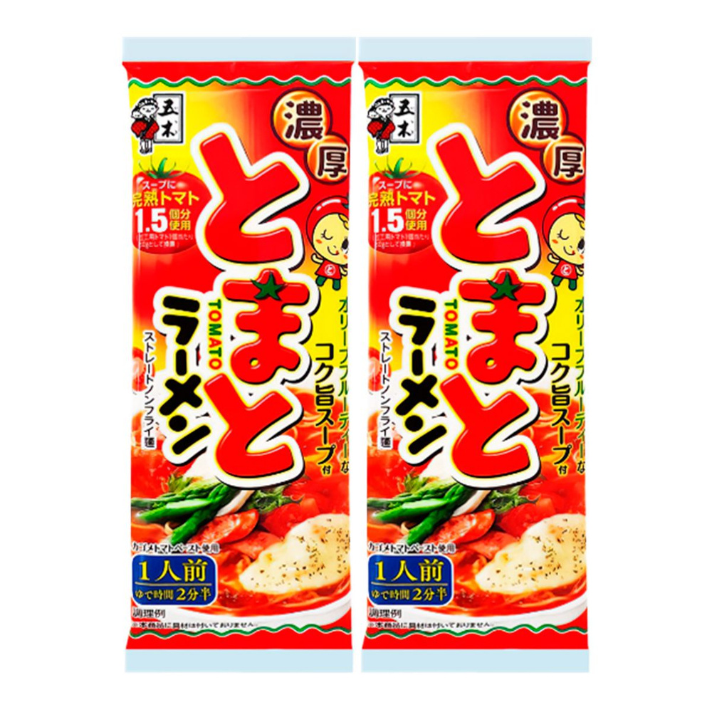Суп тонкоцу-рамен Kabushiki с томатным бульоном на свиных косточках Itsuki, пачка 120 г х 2 шт  #1