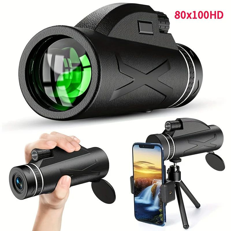 Монокуляр 80x100 50000м HD Portable Powerful Binoculars с дальним диапазоном - профессиональный телескоп #1