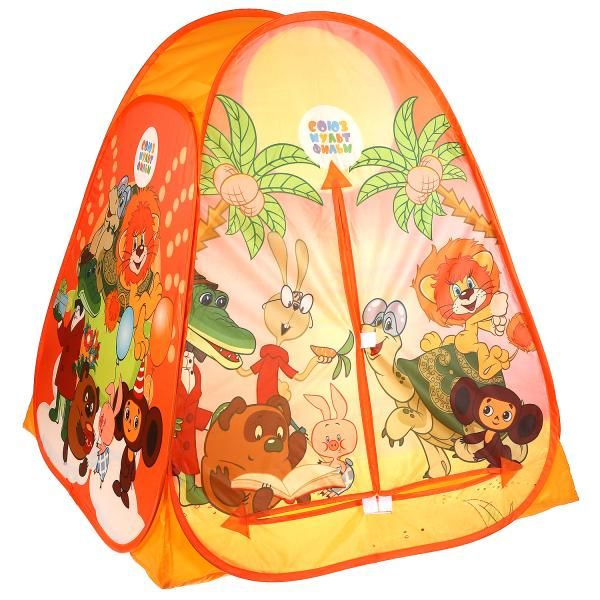 Игровая палатка Играем вместе с сумкой для хранения Союзмультфильм / домик для детей  #1