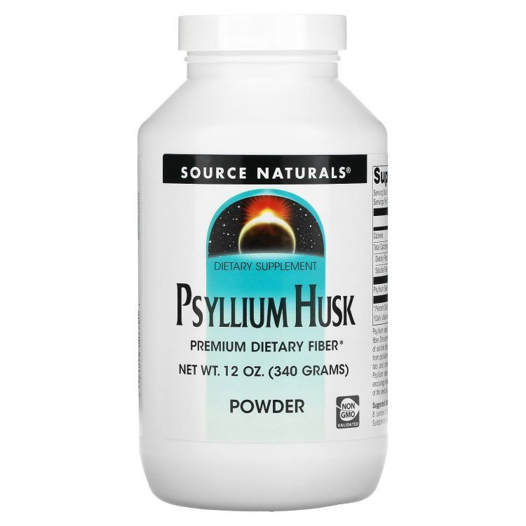 Source Naturals, Psyllium Husk Powder, Клетчатка в порошке, из шелухи семян подорожника,(Псиллиум), 340 #1