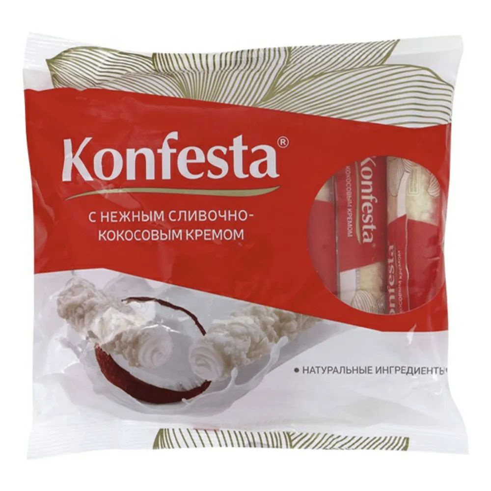 Конфеты глазированные Konfesta с кокосовой начинкой 180 г (2шт)  #1