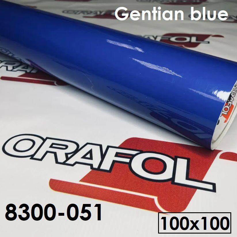 Пленка для тонировки фар ORACAL 8300-51 цвет генцианово - голубой 100х100 см  #1