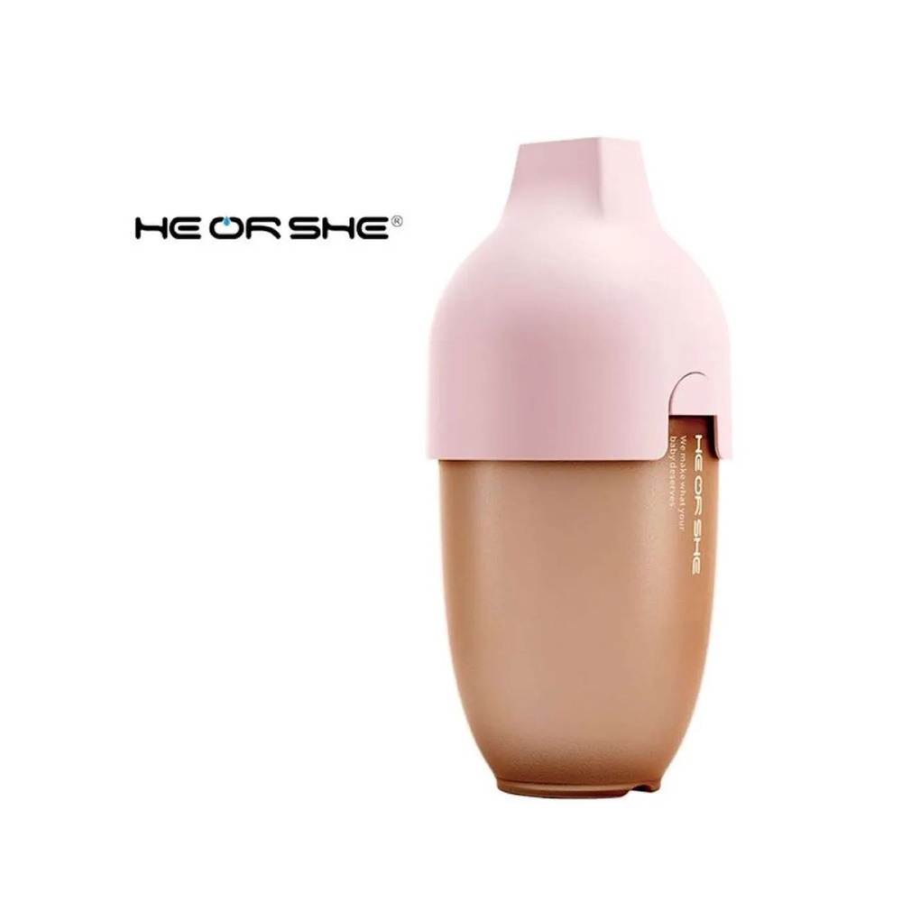 Бутылочка антиколиковая HEORSHE Ultra Wide Neck Baby Bottle от 6 месяцев 240 мл розовая  #1