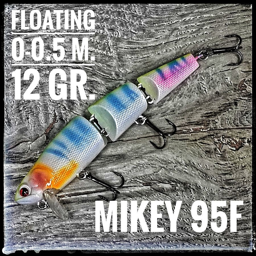 Воблер составник на щуку и не только Mikey 95F 12 гр./ 95 мм./ 0-0.5 м.  #1