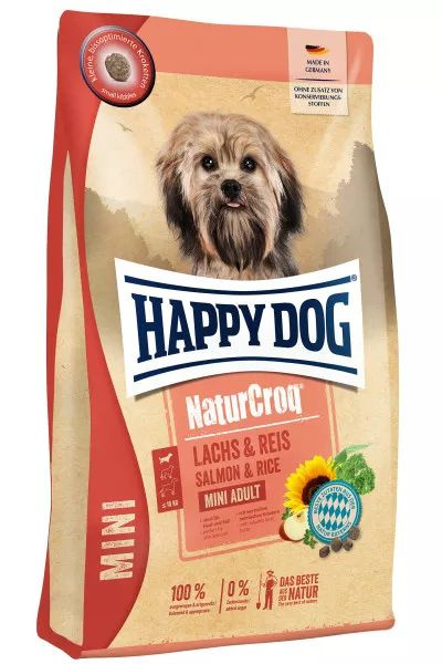 Happy Dog NaturCroq Lachs & Reis mini Adult для взрослых собак мелких пород с лососем и рисом (4 кг.) #1