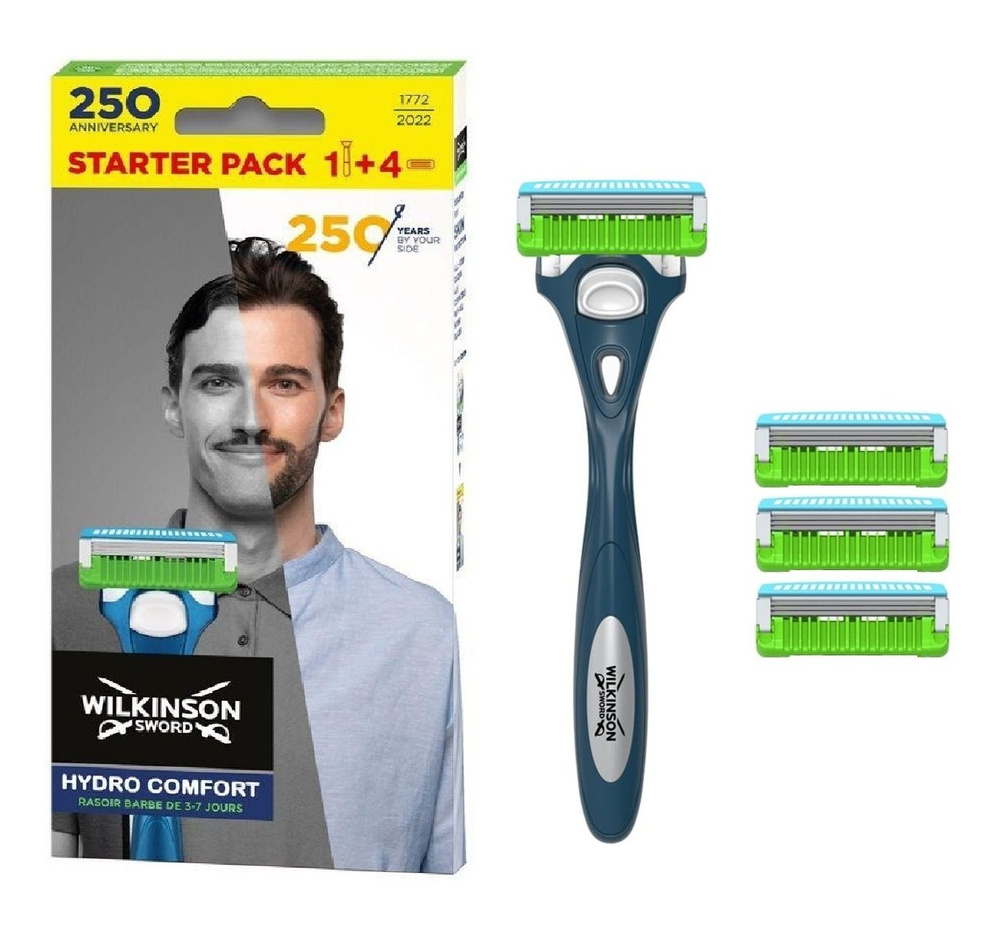 Wilkinson sword / Schick Hydro COMFORT / Бритвенный станок + сменные кассеты 4 шт.  #1